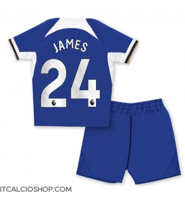 Chelsea Reece James #24 Prima Maglia Bambino 2023-24 Manica Corta (+ Pantaloni corti)